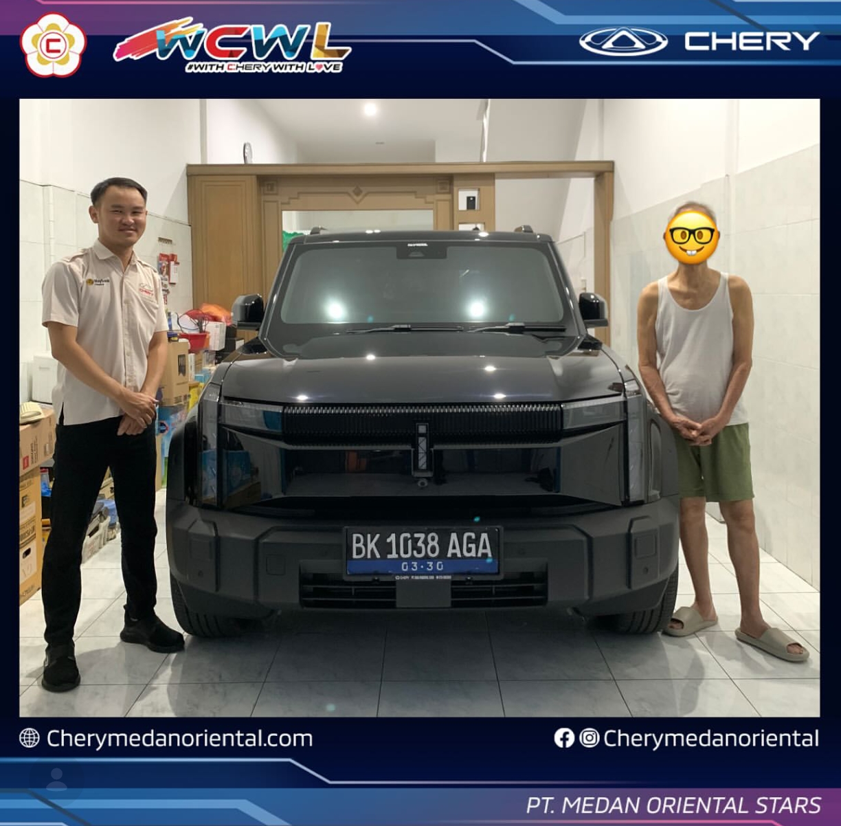 Serah terima unit CHERY